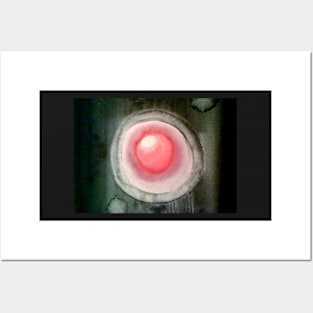 pink orb in the darkness Posters and Art